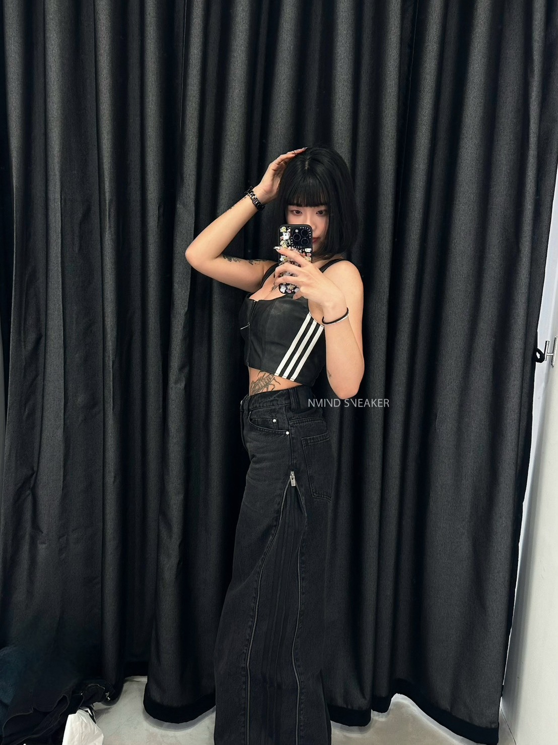 Adidas 皮革拉鍊馬甲背心