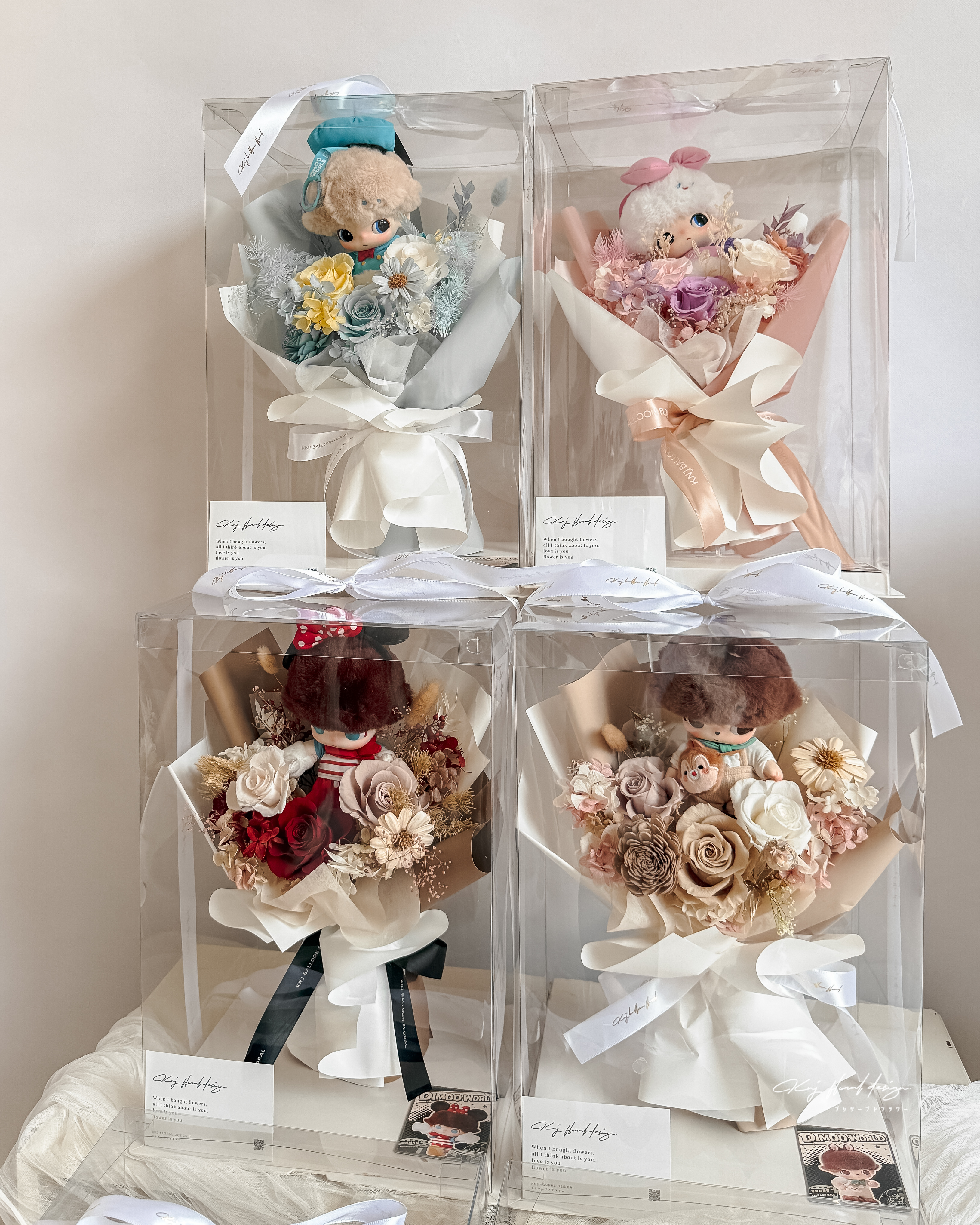 童話夢境・DIMOO 永生花束系列（附正版收藏玩偶）
