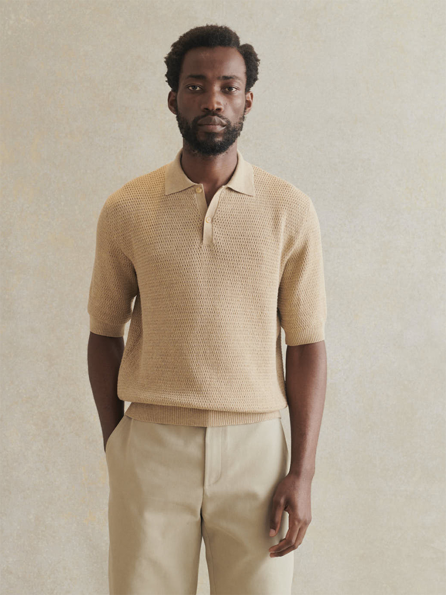 De bonne facture イタリア産　リネン　ポロシャツ DE BONNE FACTURE Linen and Cotton-Blend Polo Shirt for Men | MR PORTER