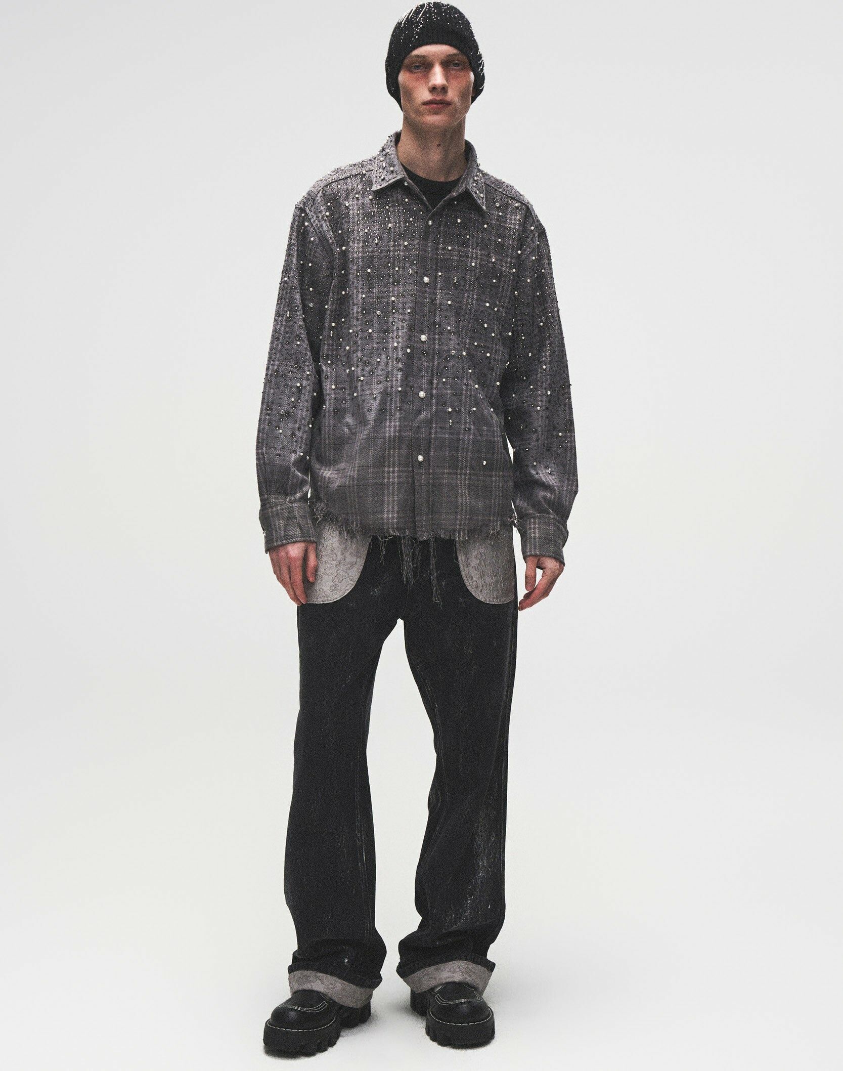 BIRTH OF ROYAL CHILD｜20K Diamond Pearl Shirt (Grey / Beige)