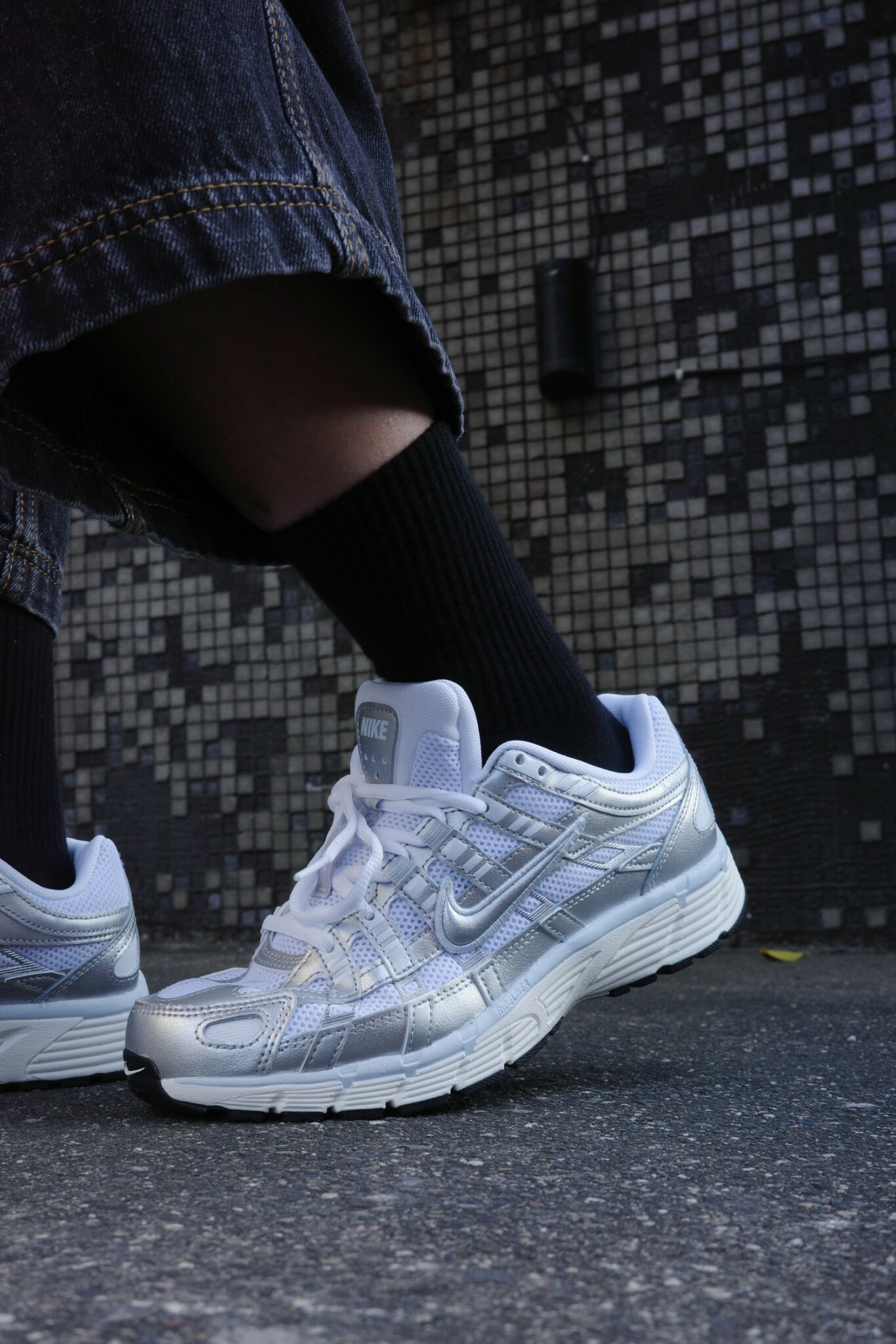 Nike P-6000 白銀色 寶寶藍邊 女鞋 休閒鞋 運動鞋 BV1021-106 當天快速出貨