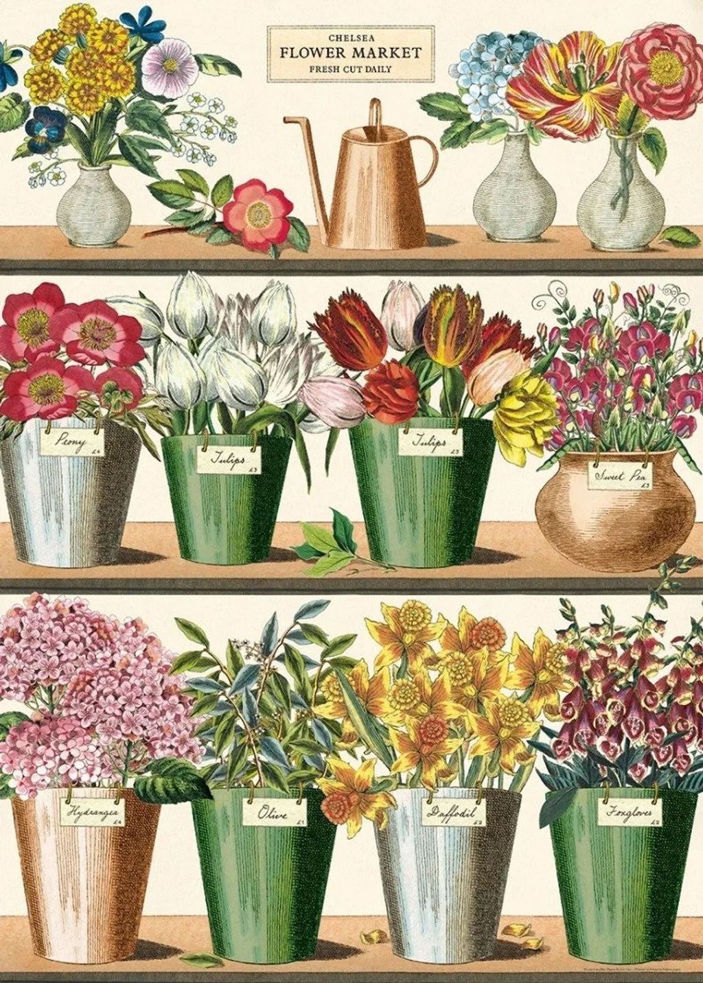 Cavallini｜美國 Cavallini & Co.包裝紙/海報 - 花店