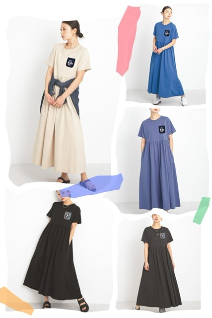 Chu*ms 特別版企鵝胸袋連身長裙 - 2500737