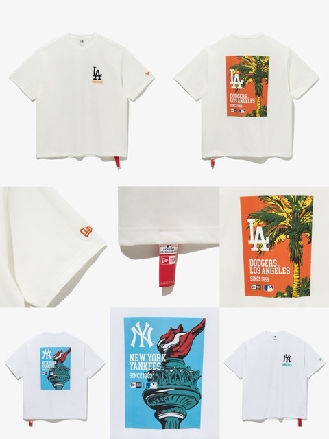 MLB 韓版背印大海報短袖Tee - 2500738