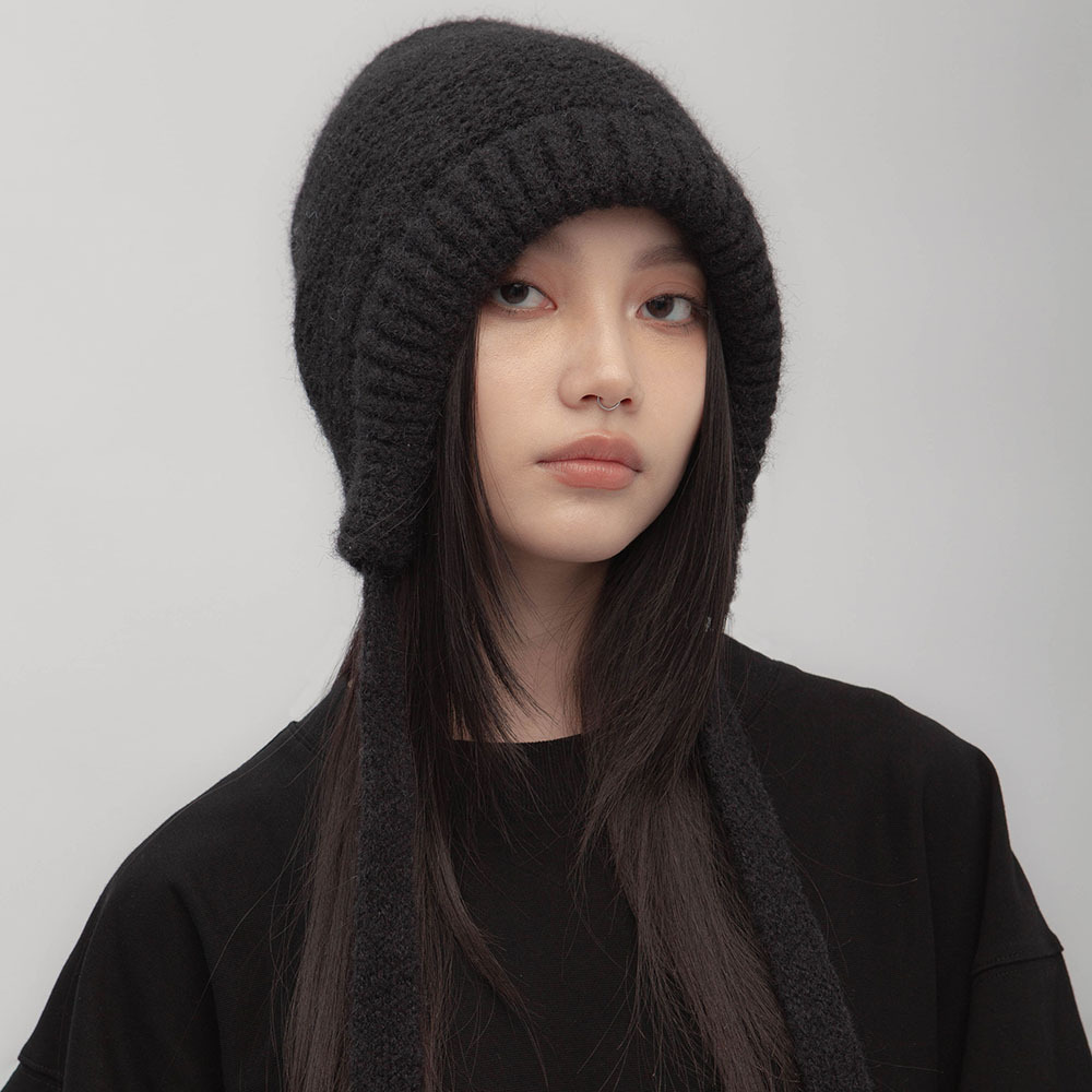 毛絨針織帽（in stock)