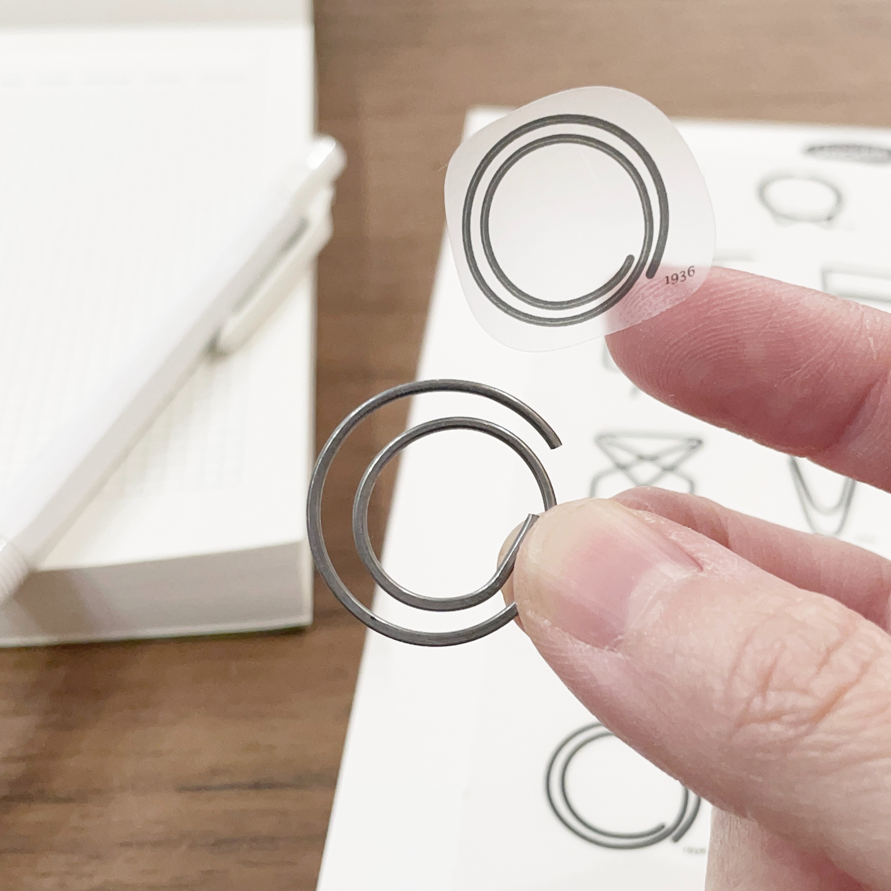 台灣 TPL 透明貼紙 經典迴紋針