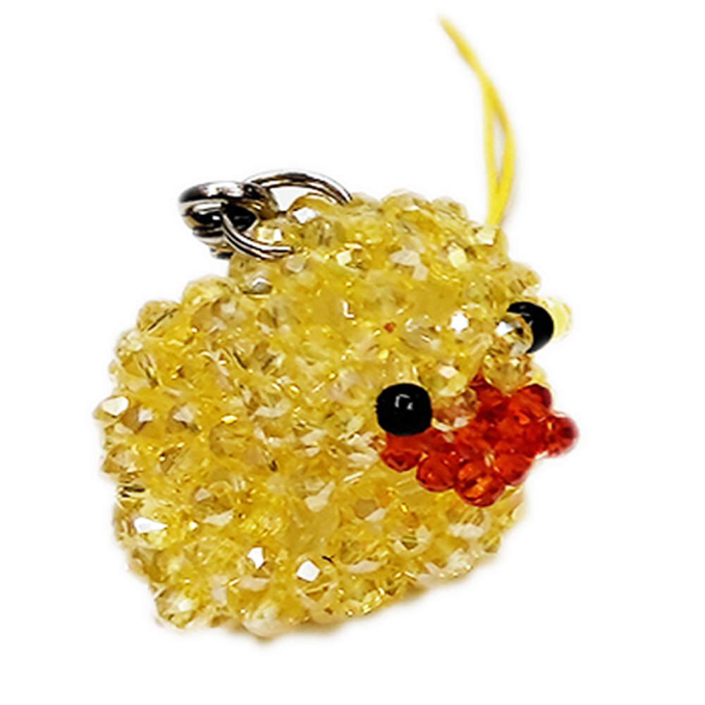 黃色小鴨3公分 水晶吊飾【十方】131274