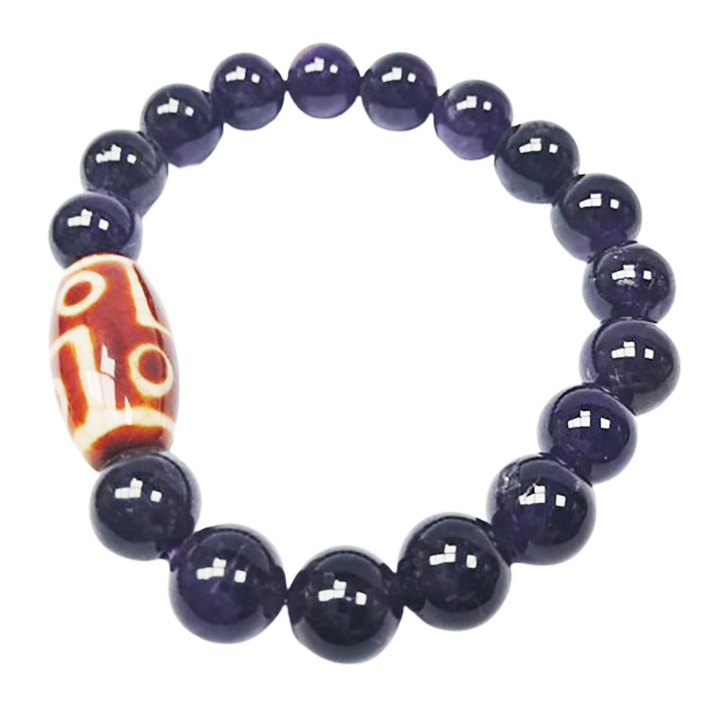 七眼火供天珠&紫晶手珠10mm【十方】130680