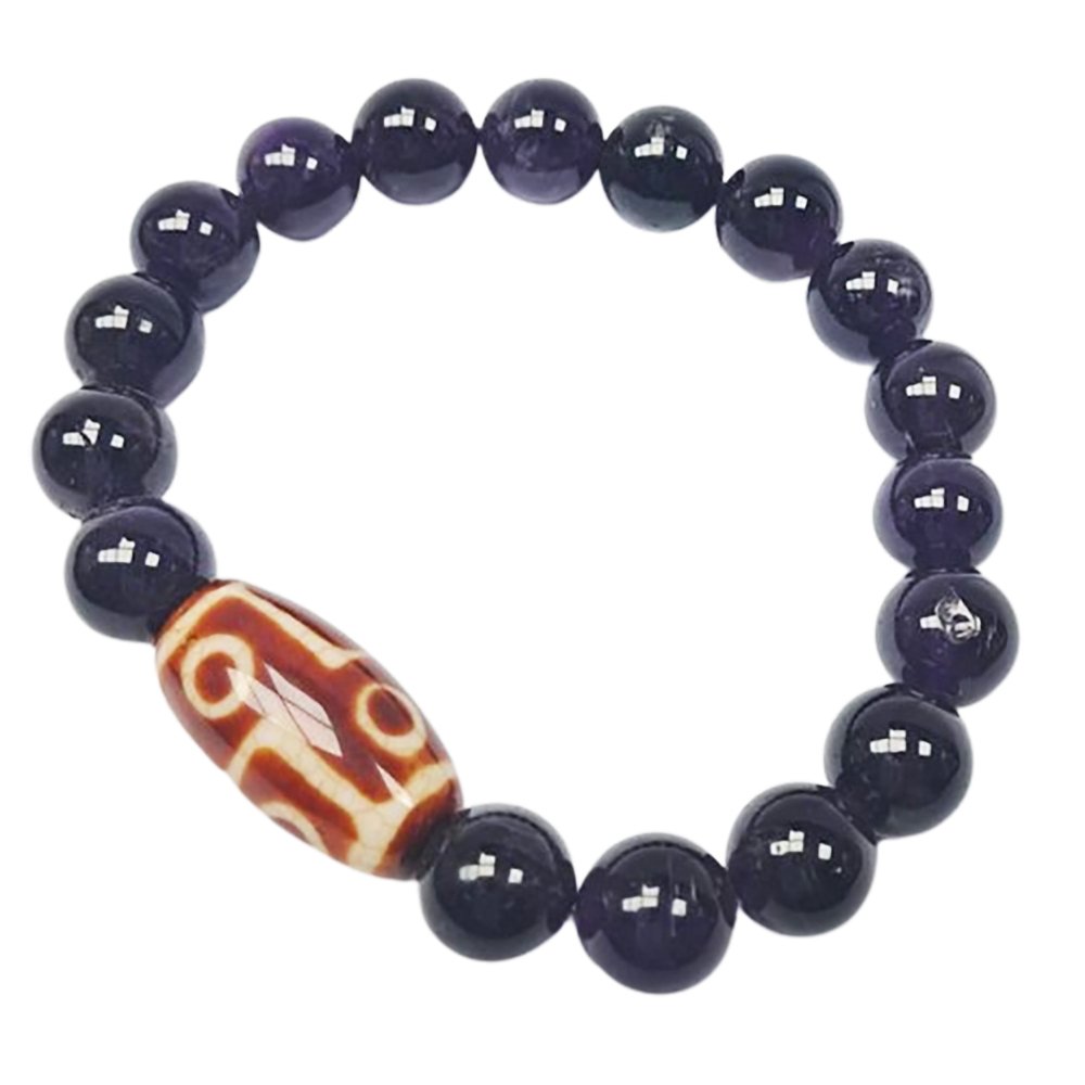 七眼火供天珠&紫晶手珠10mm【十方】130680