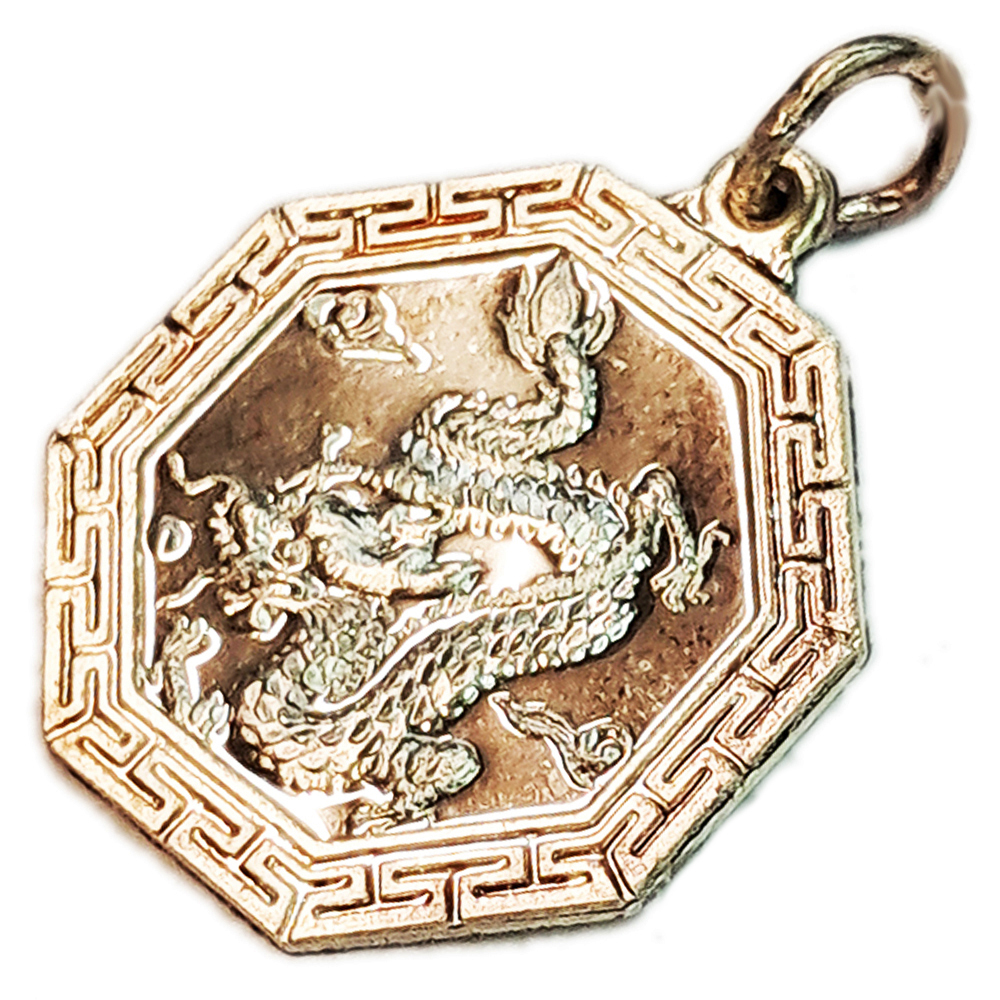 祥龍&八卦{925純銀}墜飾2.4公分【十方】148017