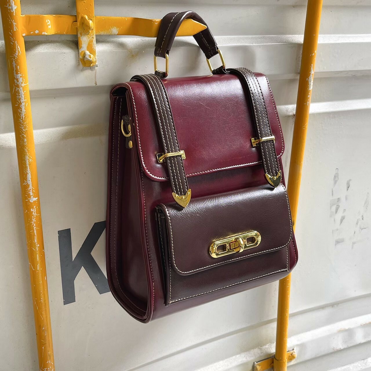 復古經典後背包 (經典紅)