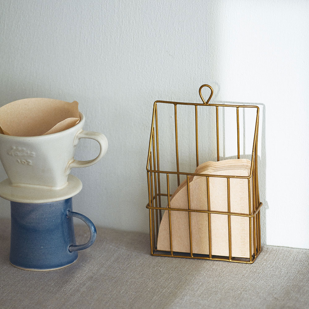 日本 Fog Linen Work|黃銅掛籃_IHB191