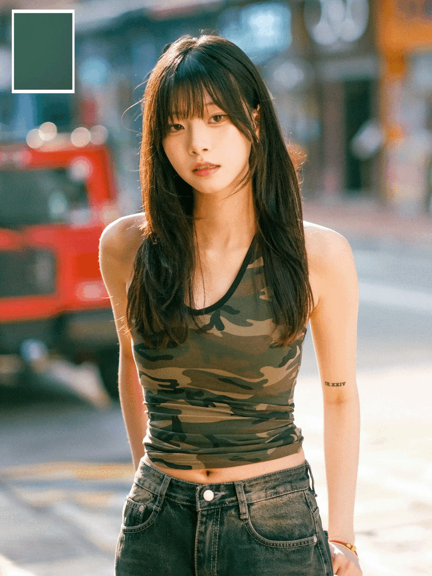 迷彩掛頸小背心