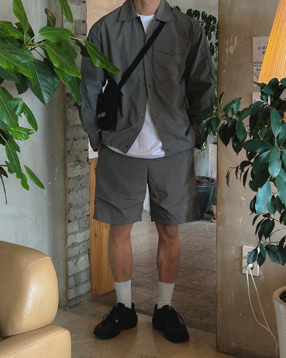 風衣尼龍襯衫 短褲套裝