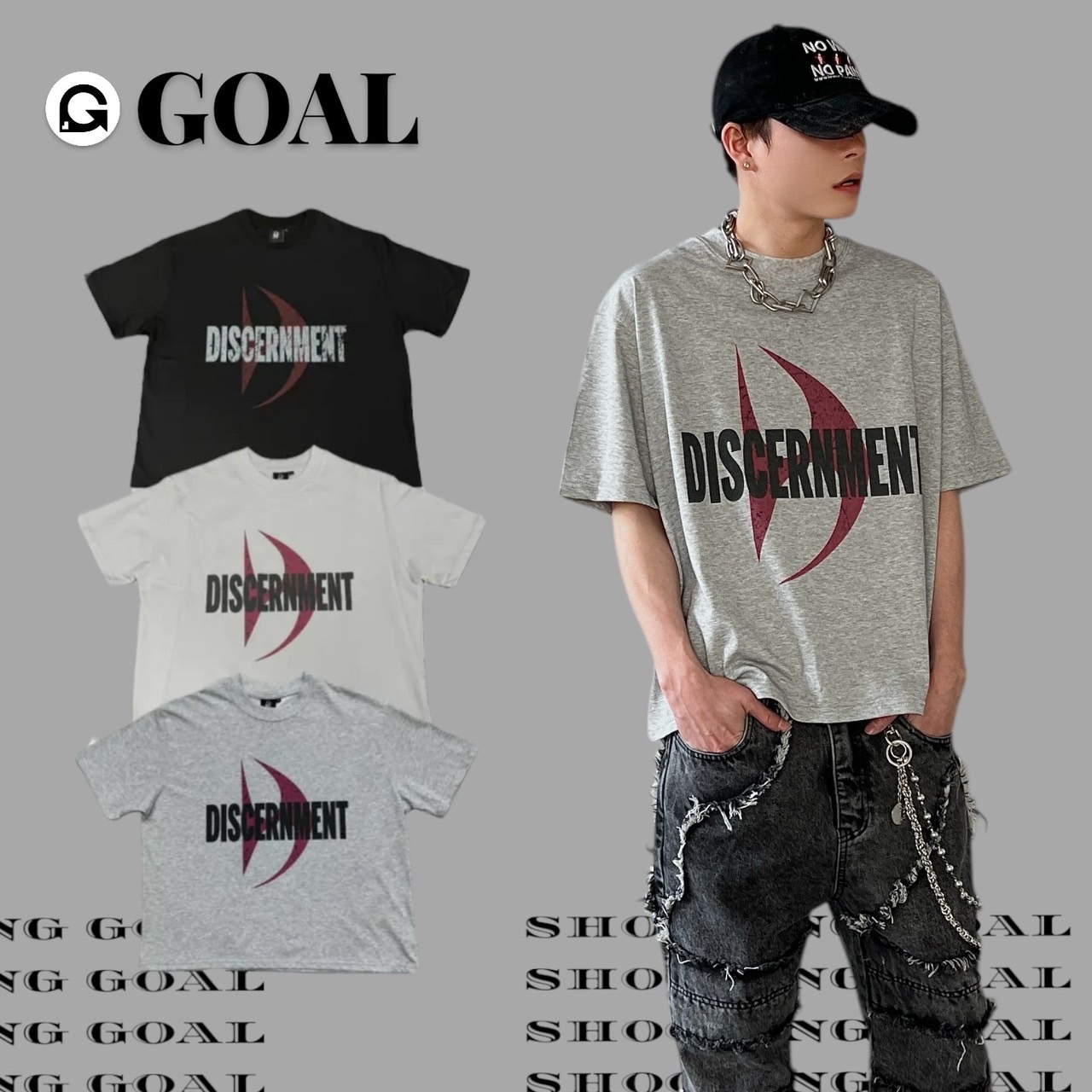 (GOAL) DCM 賽博龐克 BOXY 短寬版型 短袖 短T 009