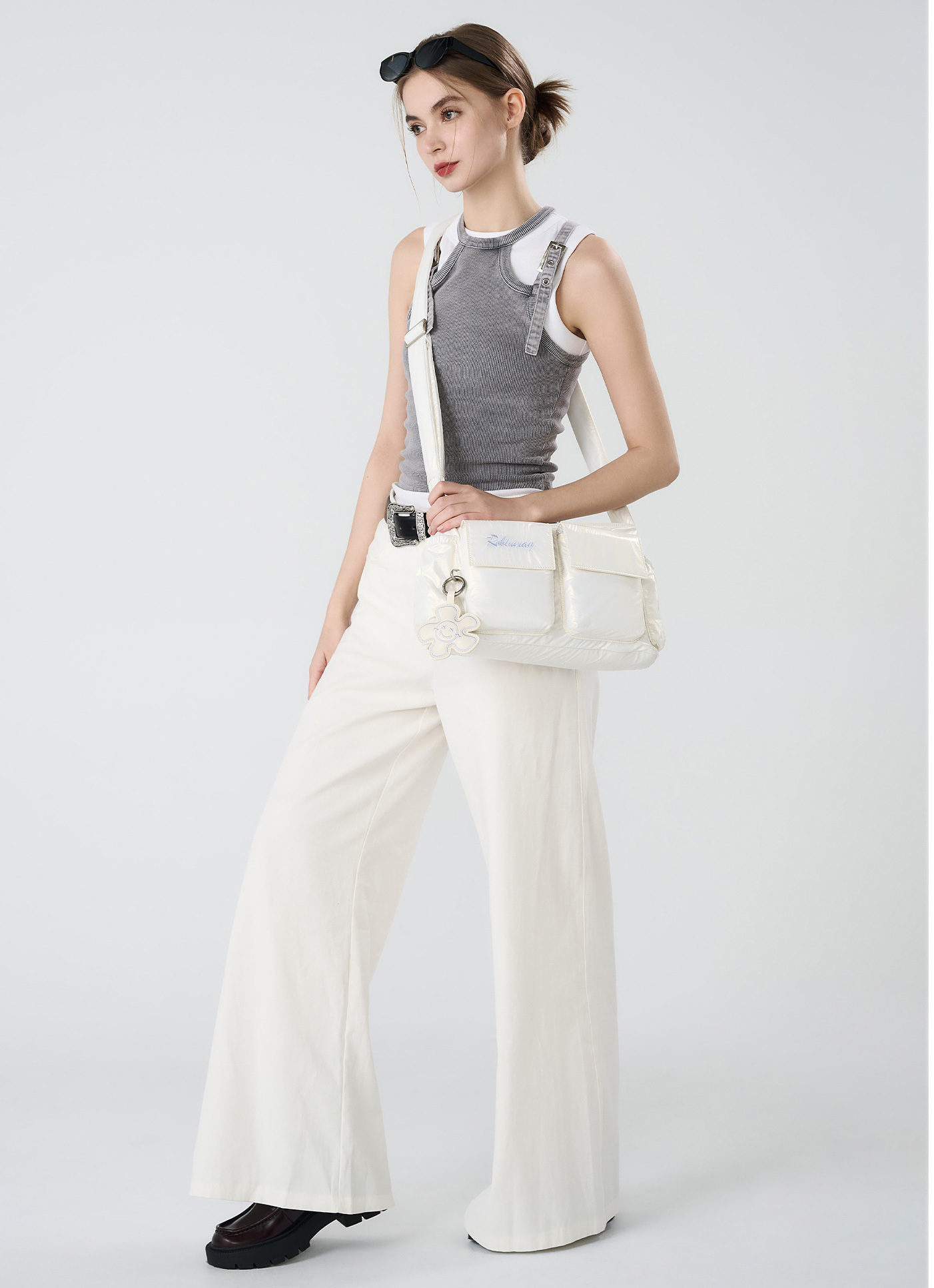 Meego雙口袋肩背包｜尼龍女包｜肩背包｜ROBINMAY 官方網站(RM)