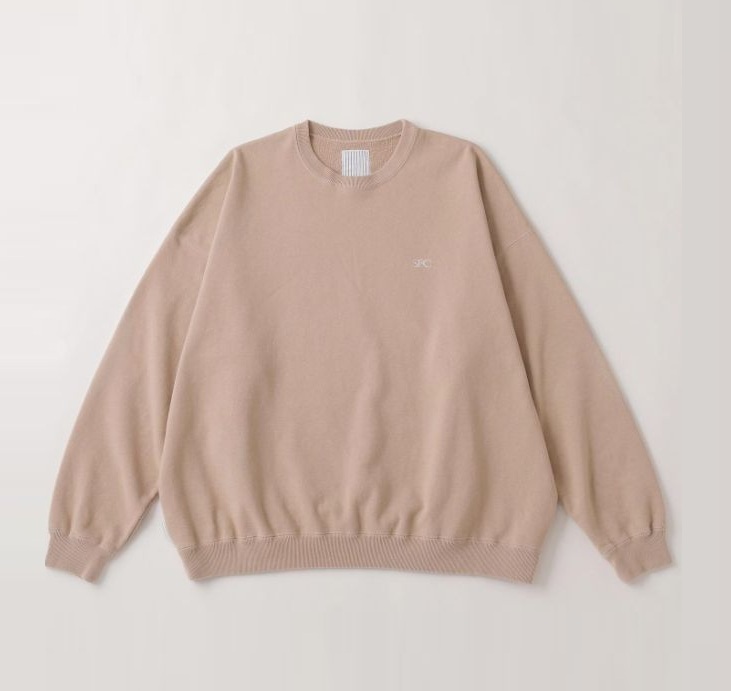 LAST PCS ON SALE: S.F.C (Stripes For Creative) CREW SWEATER - WASHED BEIGE SIZE XL PRE ORDER ITEM (預訂中)