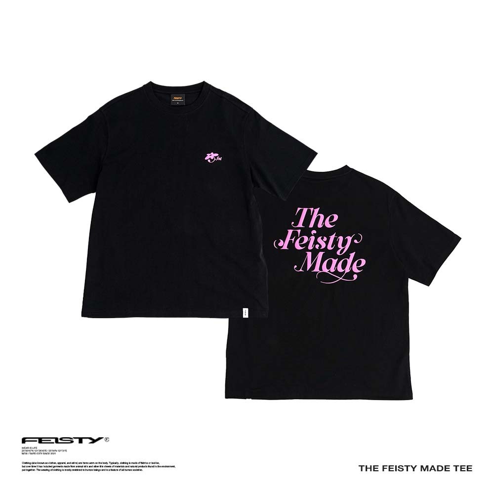THE FEISTY MADE TEE 泡泡印刷短袖 黑色 白色 灰色 FS-US24-18 19 20 [台灣現貨]