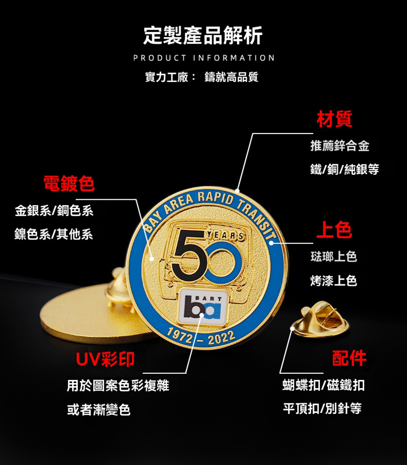訂製金屬烤漆鑰匙圈 50mm BK8525
