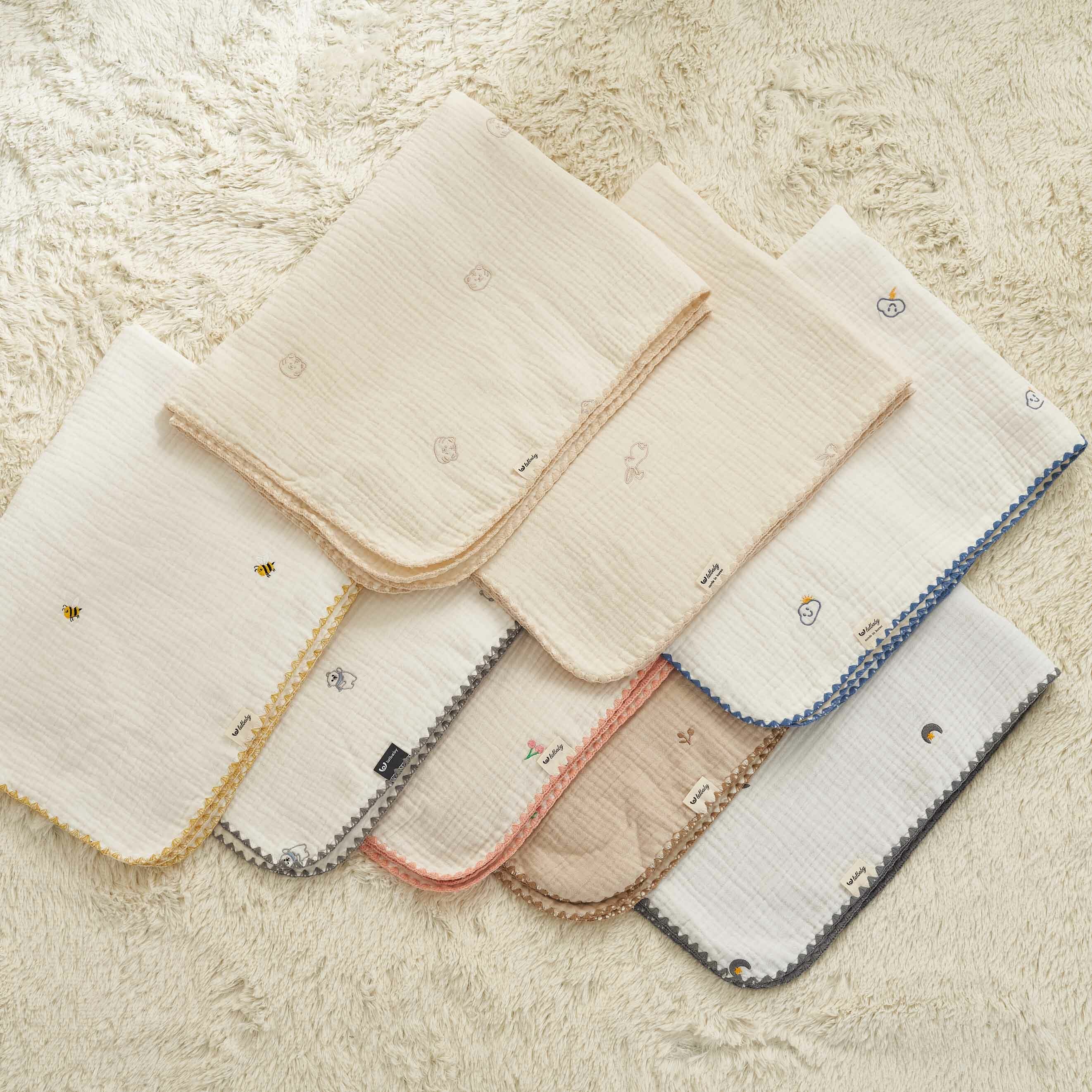 lolbaby韓國 100%天然植物棉六層紗蓋毯M｜多款可選