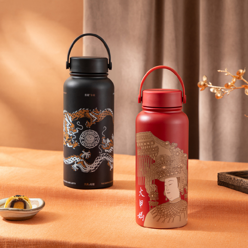 【良杯製所】大甲鎮瀾宮系列品味生活保溫瓶-媽祖款/游龍款