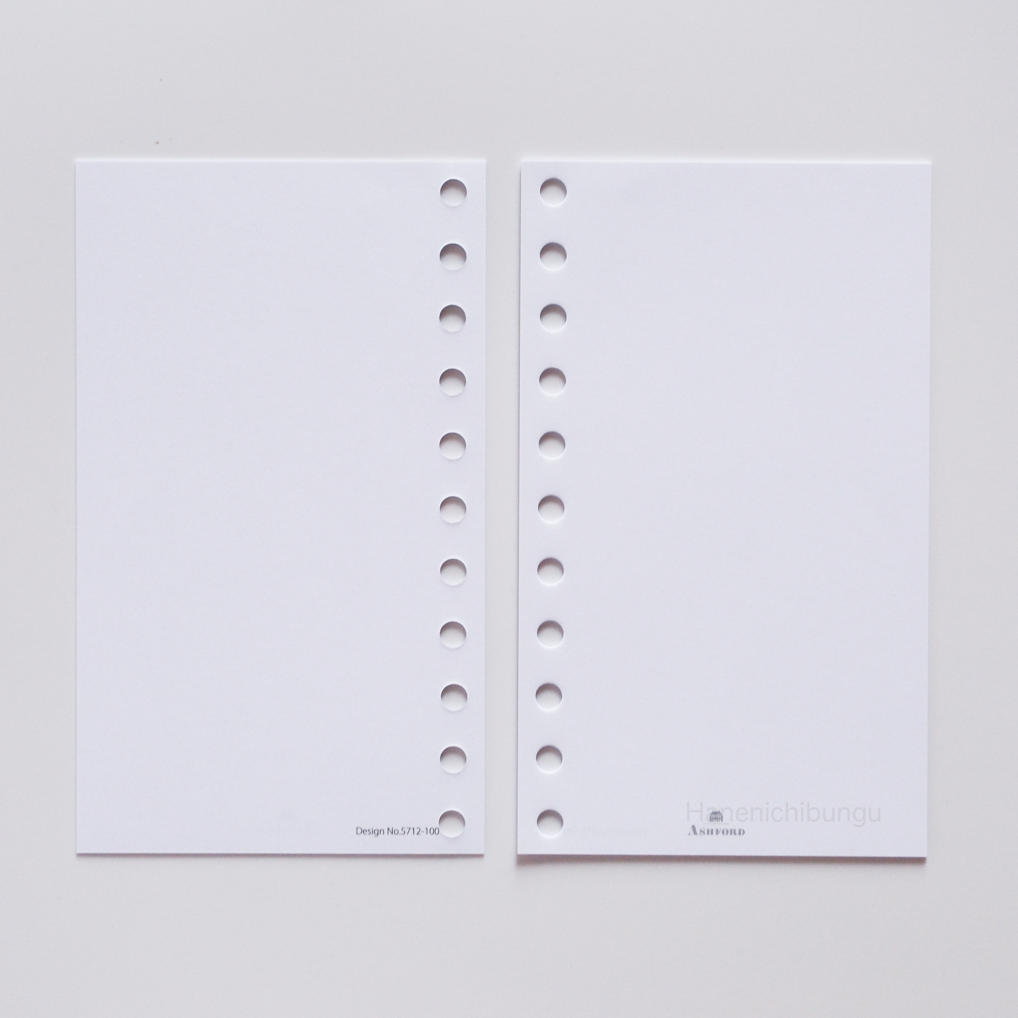 MICRO5／26孔活頁手帳通用內頁／空白（30張入）