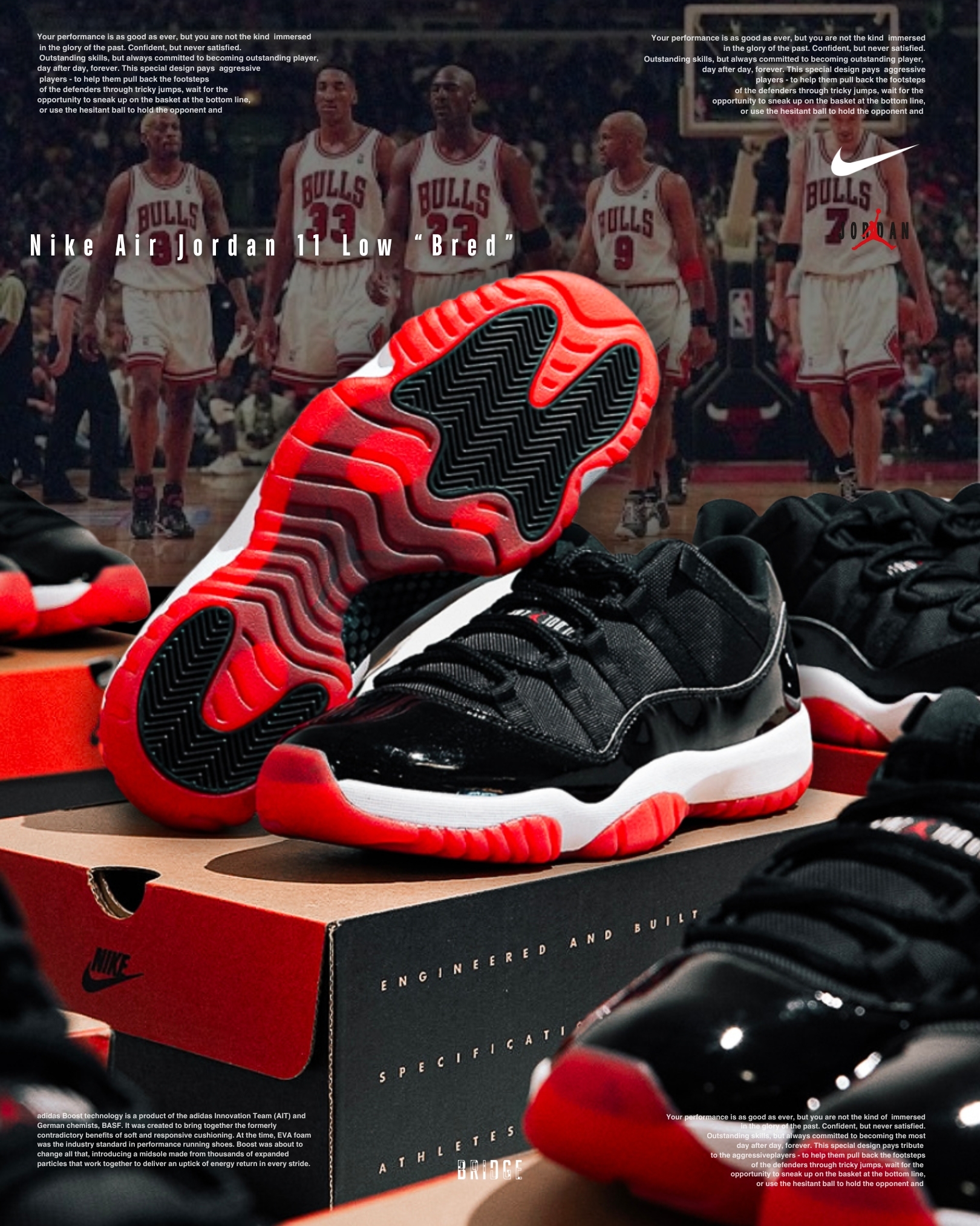 『終極復刻 1996冠軍戰靴OG再現 🔥』Nike Air Jordan 11 Low “Bred” FV5104-006