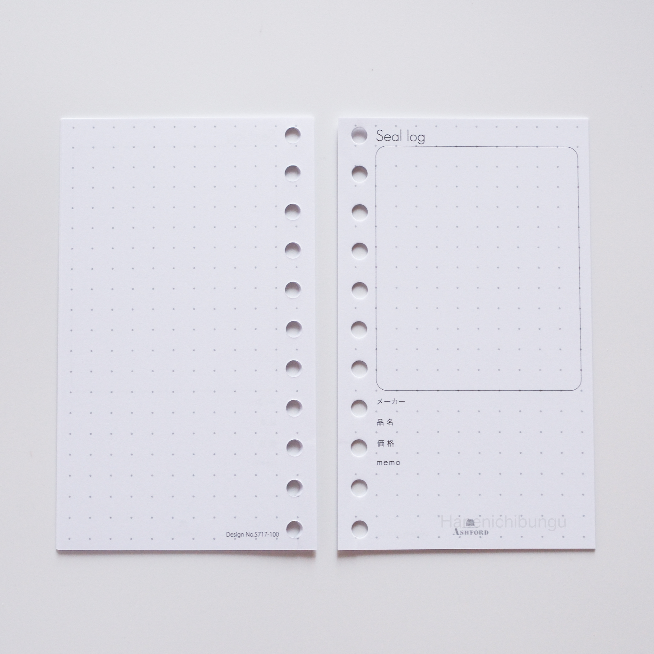 MICRO5／26孔活頁手帳通用內頁／貼紙記錄表（30張入）