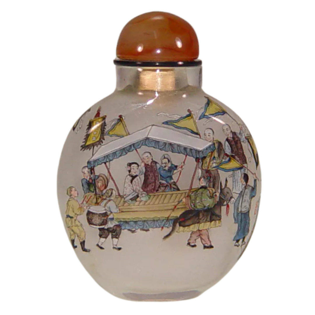 赴會人物鼻煙壺 熱鬧歡聚流露風華雅韻