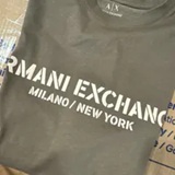 [S] ARMANI EXCHANGE BROWN MEN'S APPARELS T-SHIRT, 7VZTLT-ZJQAZ-1784 (SAX289)