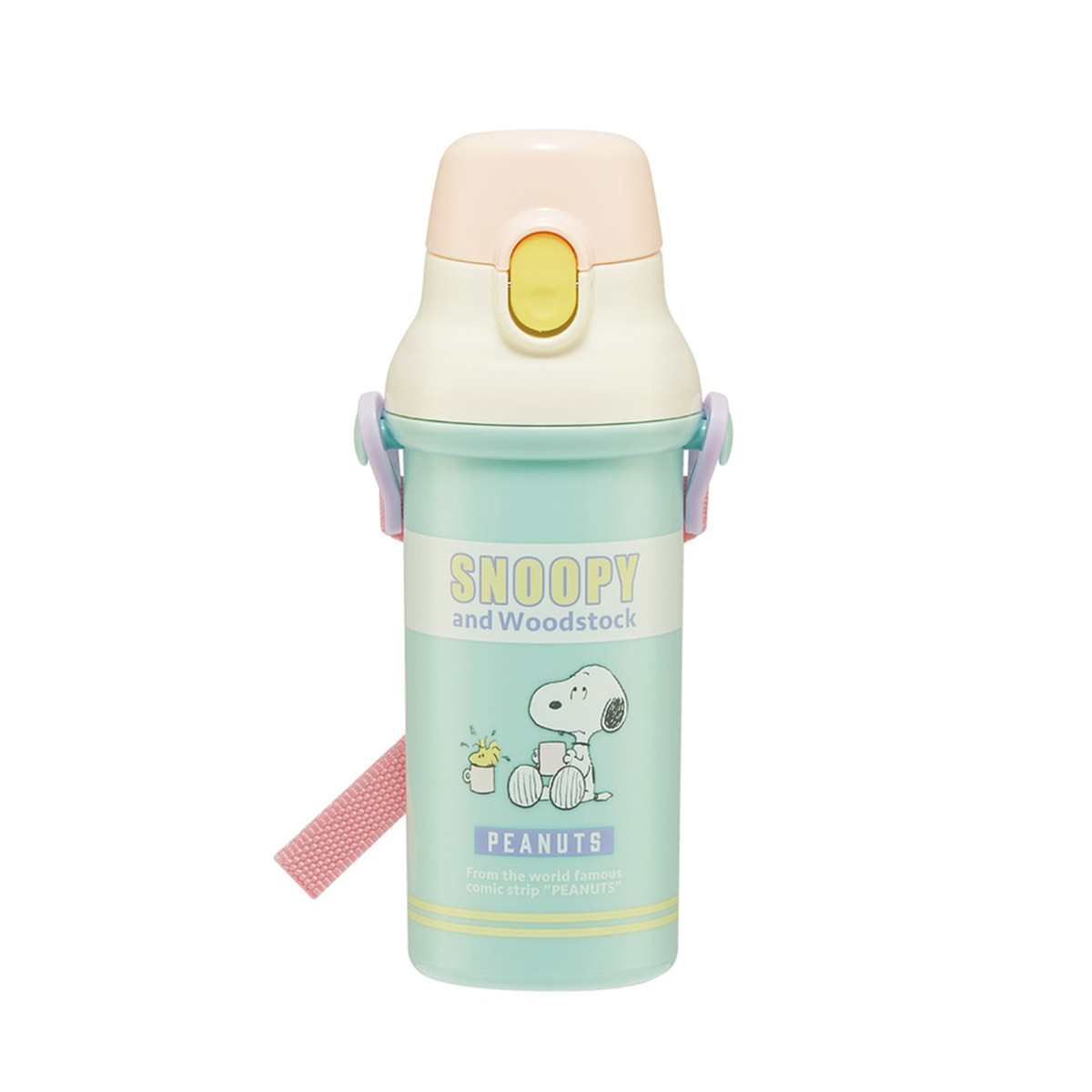 Skater Snoopy 480ml One Touch Bottle -AG