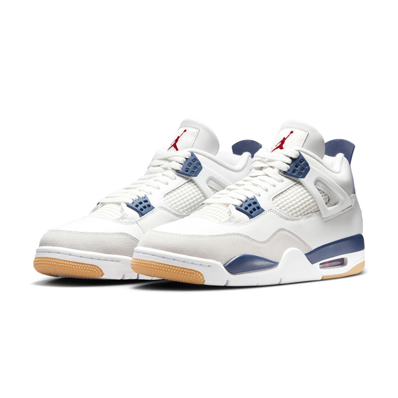 Nike SB x Air Jordan 4 "Navy" 聯名款 滑板鞋 白藍 男鞋 DR5415-100 [台灣現貨]