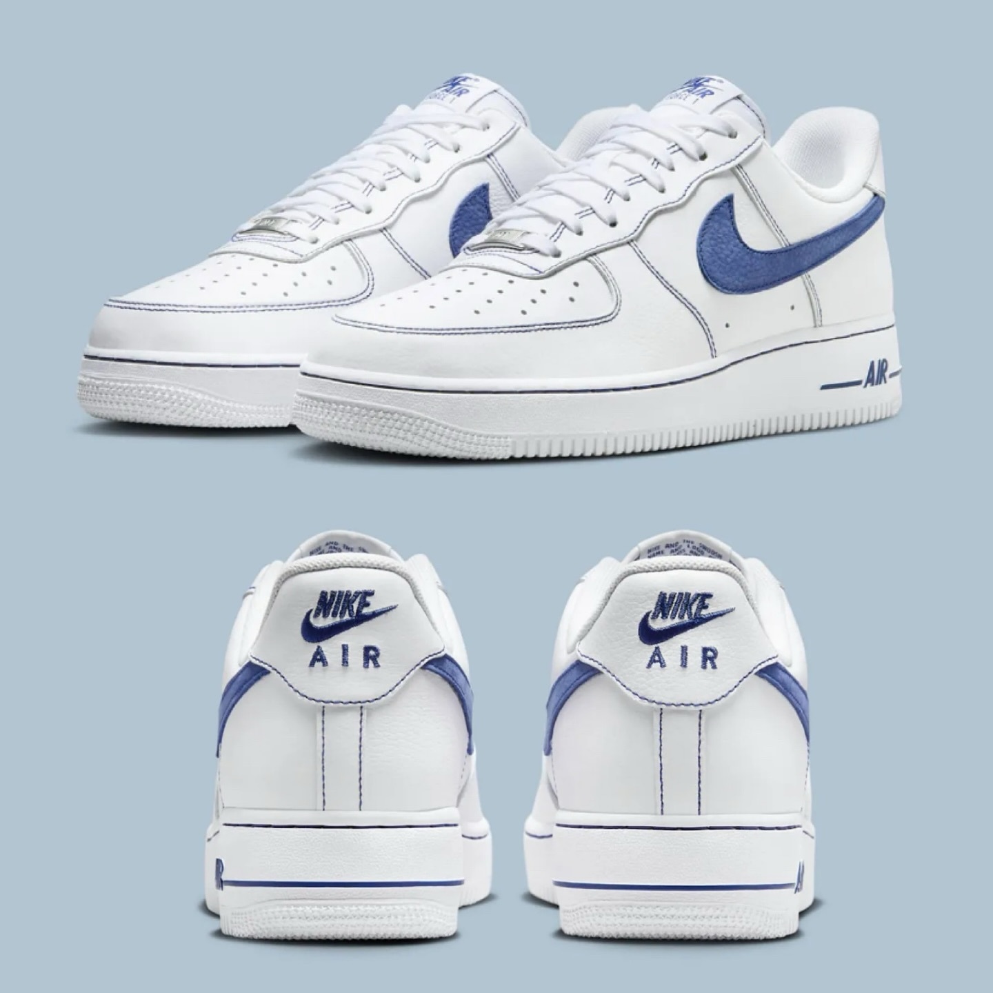 (預訂) Nike Air Force 1 Low - White Deep Royal Blue