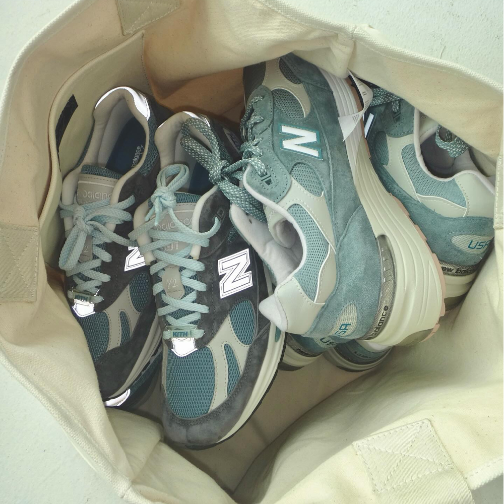 聯名款 KITH x NEW BALANCE 992 Made in USA 美製 湖水藍灰 U992KT 991 Made in UK 英製 深灰藍 U991KH2 復古慢跑休閒鞋
