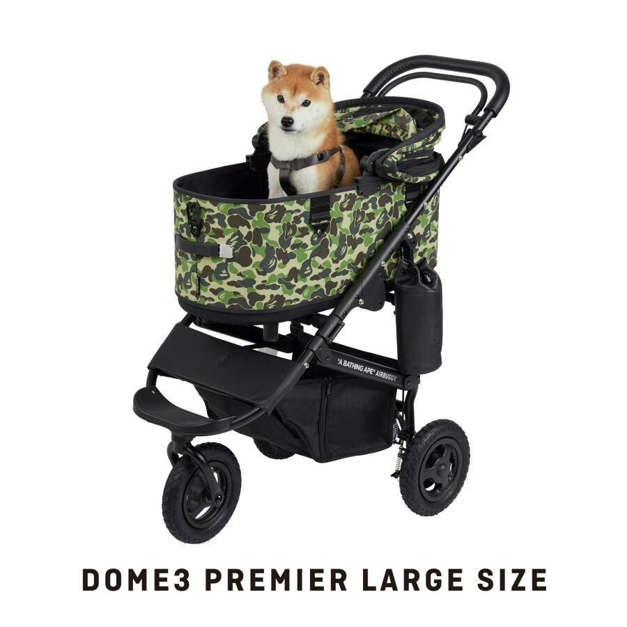 AirBuggy ✕ A BATHING APE®Dome3 L 寵物手推車 20kg．粉色/藍色/綠色