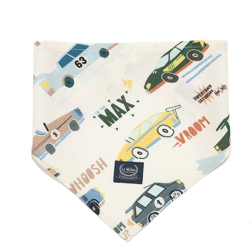 La Millou波蘭 竹纖涼感口水兜｜抗菌口水兜｜賽車總動員