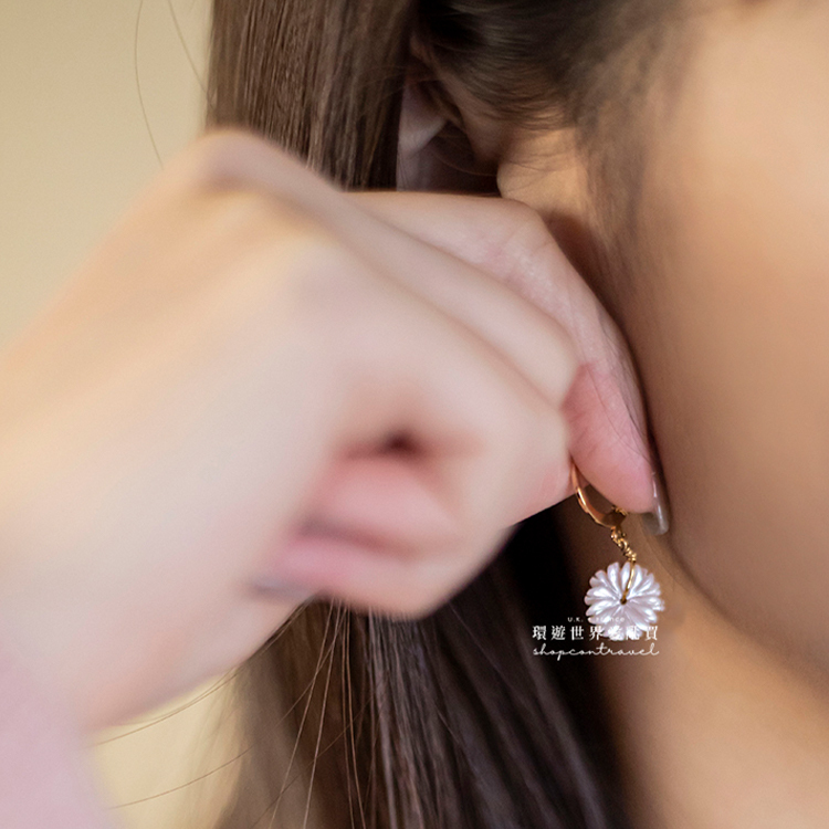 法國 Fabien Ajzenberg 迷你瑪格麗特寶石耳墜