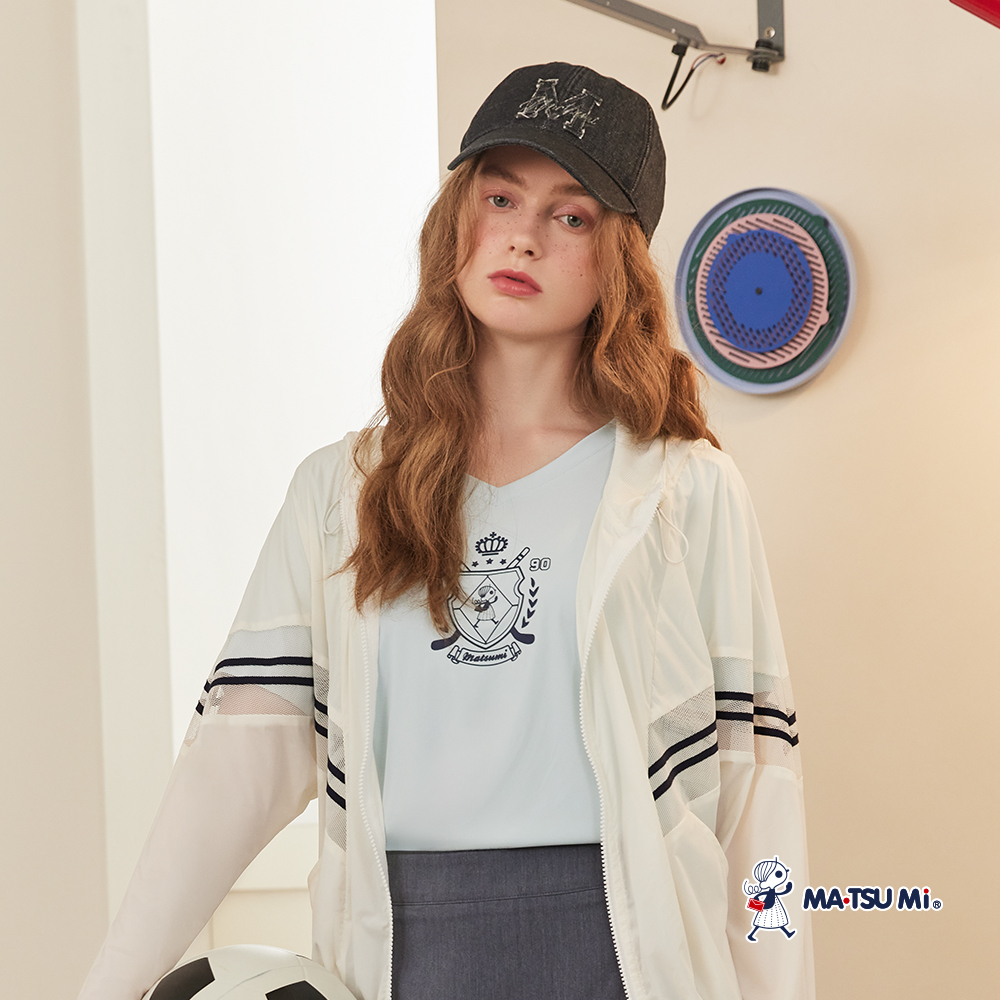 MA‧TSU Mi  抗UV-瑪娃冰絲防曬上衣(粉.水藍)