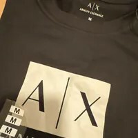 [S] ARMANI EXCHANGE WHITE LOGO T-SHIRT IN COTTON JERSEY, 7VYTGE-YJG3Z-1200 (SAX314)