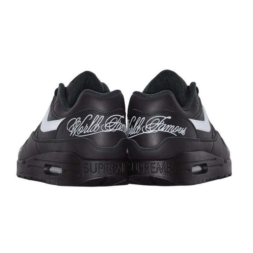 -(A8c)-SUPREME X NIKE AIR MAX 1 WORLD FAMOUS 聯名款 球鞋 黑色-HF8813 001