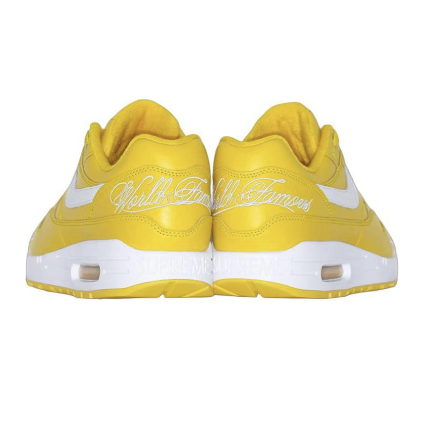 -(A7c)-SUPREME X NIKE AIR MAX 1 WORLD FAMOUS 聯名款 球鞋 黃色-HF8813 700