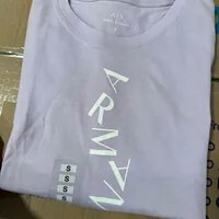 [S] ARMANI EXCHANGE PURPLE SLIM FIT T-SHIRT IN STRETCH COTTON JERSEY LOGO LETTERING, 3DYT49-YJG3Z-1354 (SAX336)