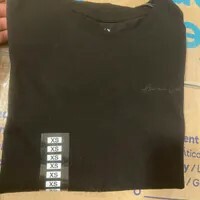 [S] ARMANI EXCHANGE BLACK REGULAR FIT T-SHIRT WITH MINI SIGNATURE PRINT IN ASV COTTON, 6DYT47-YJDGZ-1200 (SAX339)