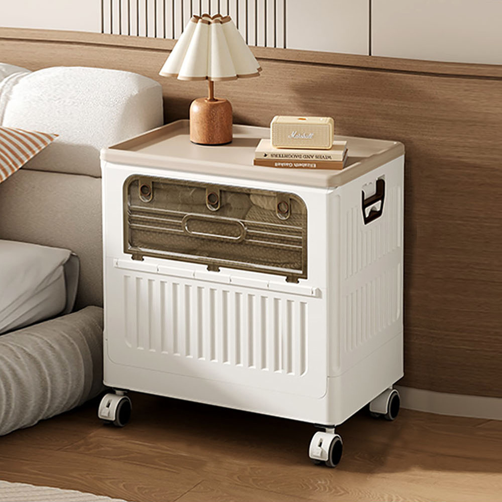 【AOTTO】125L大容量附輪雙開折疊收納箱(AL-214)