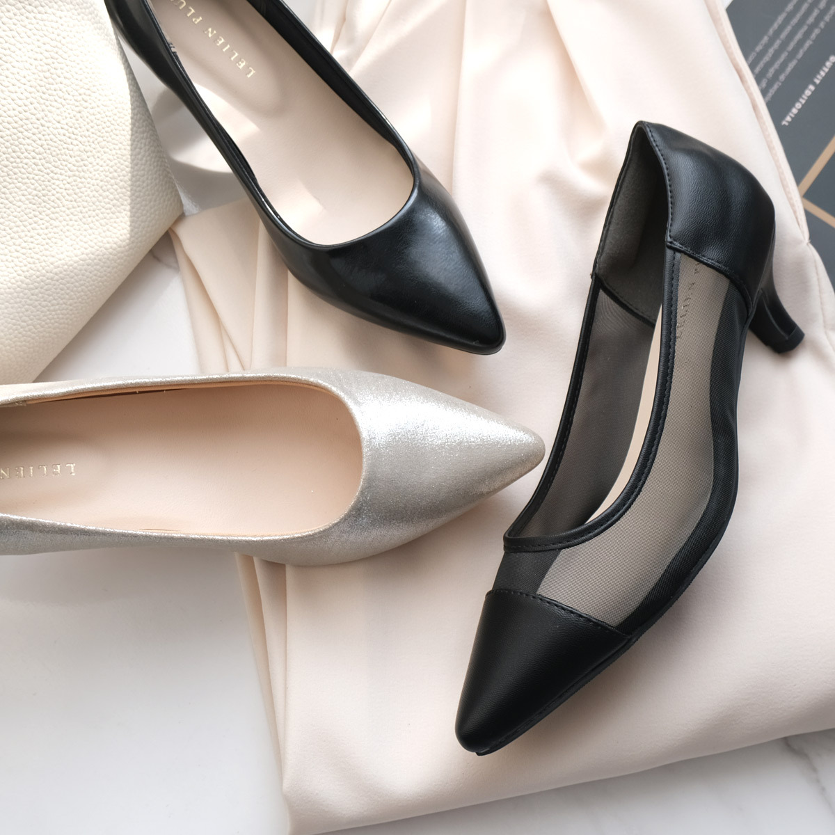 健步如飛尖頭 5 公分高跟鞋 超好走女鞋｜春夏【CX2500-1】