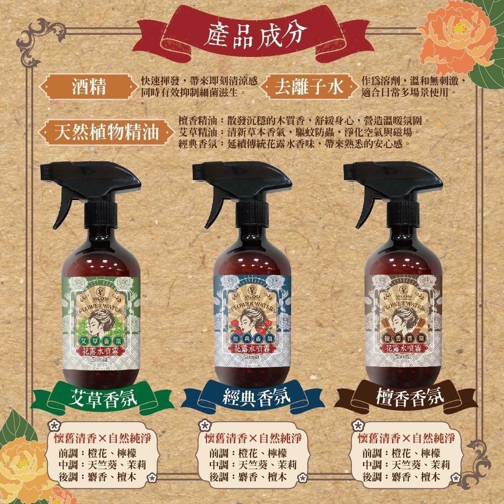 VILOSI經典花露水噴霧