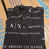 [S] ARMANI EXCHANGE BLACK ALLOVER LOGO POLO SHIRT, 7VZFFL-ZJH4Z-22BT (SAX351)