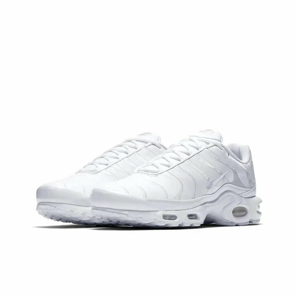 Nike Air Max Plus 全白氣墊 AJ2029-100 復古 慢跑 氣墊 緩震 刺繡 運動鞋 休閒鞋 男鞋