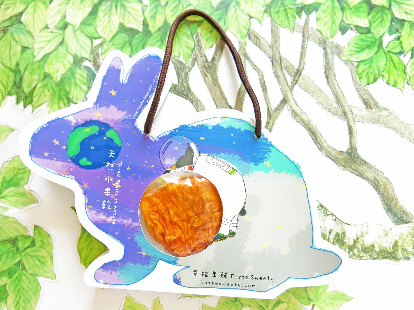 太空兔手提造型水果乾