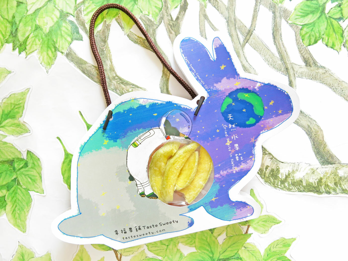 兔兔熊手提造型水果乾